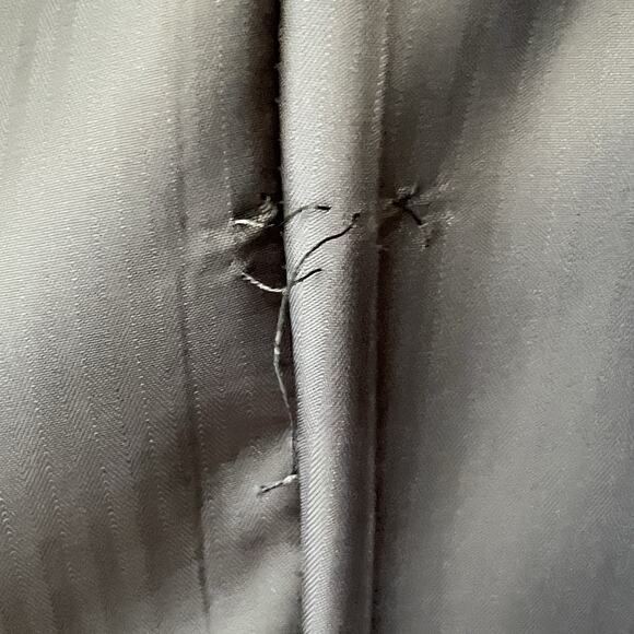 Vintage Men’s Blazer 42R Lambswool Gray Houndstooth Sport Coat Jacket Union Made - Picture 8 of 11